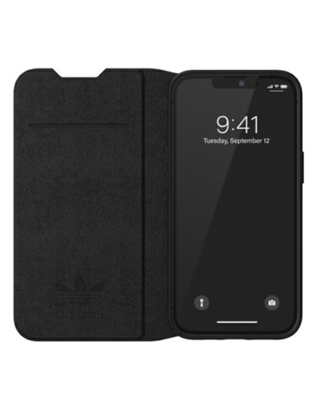 Adidas OR Booklet Case BASIC dėklas skirtas iPhone 13 - juodai baltas Adidas OR Booklet Case BASIC dėklas skirtas iPhone 13 - juodai baltas
