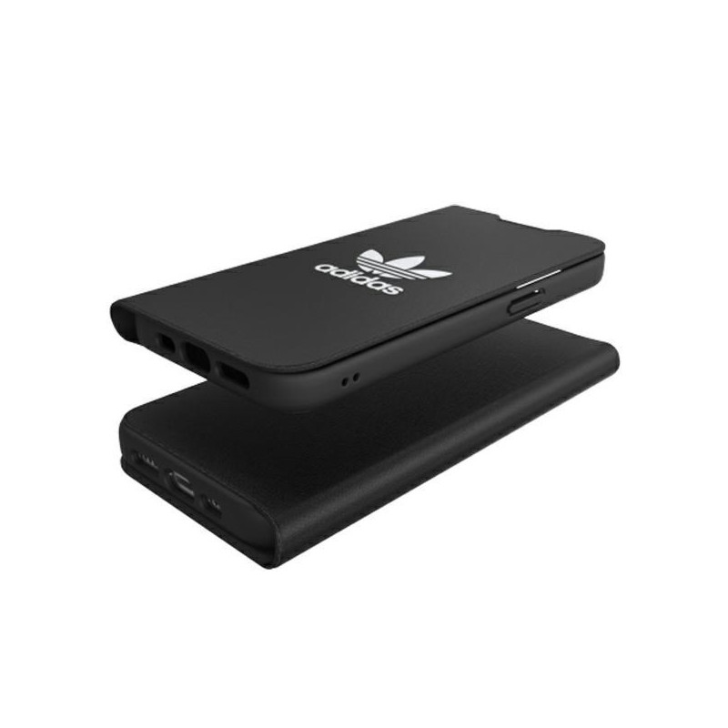 Adidas OR Booklet Case BASIC dėklas skirtas iPhone 13 - juodai baltas