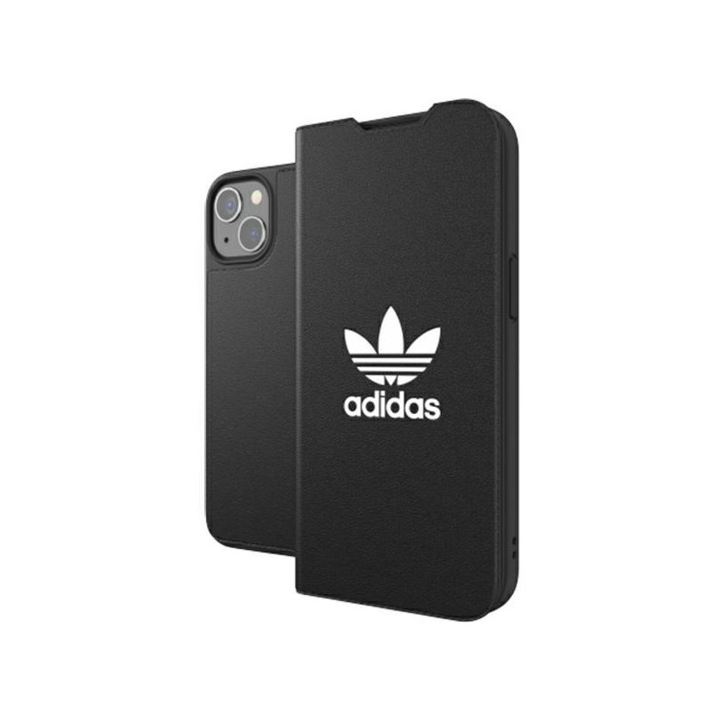 Adidas OR Booklet Case BASIC dėklas skirtas iPhone 13 - juodai baltas