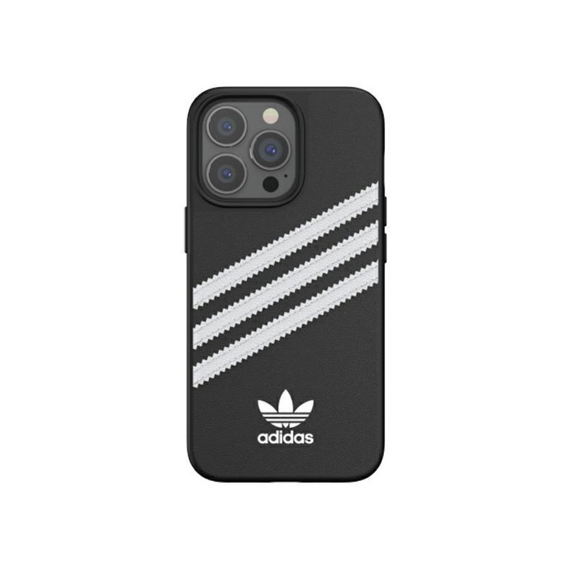 Adidas OR Molded Case PU skirtas iPhone 13 Pro / iPhone 13 - juodai baltas