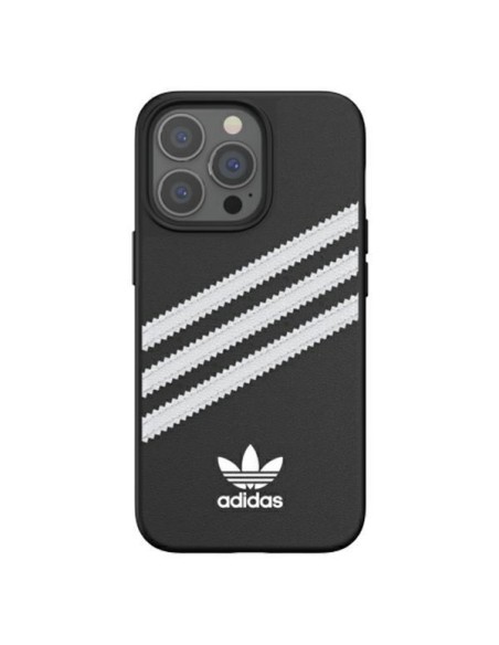 Adidas OR Molded Case PU skirtas iPhone 13 Pro / iPhone 13 - juodai baltas Adidas OR Molded Case PU skirtas iPhone 13 Pro / iPhone 13 - juodai baltas