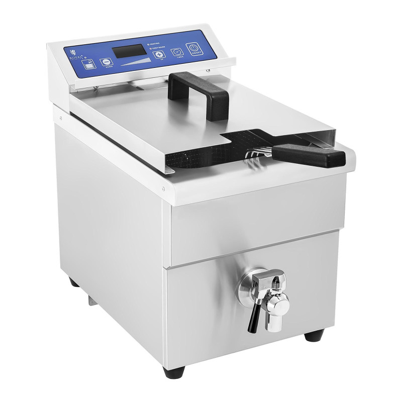 Indukcinė gruzdintuvė su čiaupu 230V Royal Catering 10L