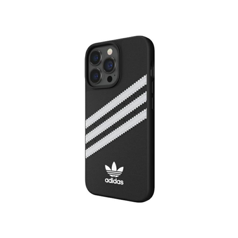 Adidas OR Molded Case PU skirtas iPhone 13 Pro / iPhone 13 - juodai baltas