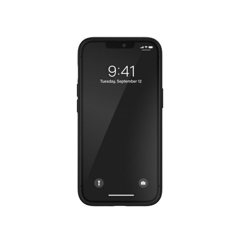 Adidas OR Molded Case PU skirtas iPhone 13 Pro / iPhone 13 - juodai baltas