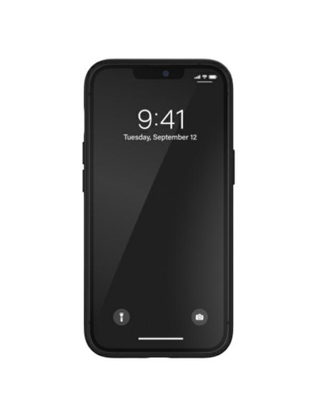 Adidas OR Molded Case PU skirtas iPhone 13 Pro / iPhone 13 - juodai baltas Adidas OR Molded Case PU skirtas iPhone 13 Pro / iPhone 13 - juodai baltas
