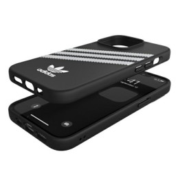 Adidas OR Molded Case PU skirtas iPhone 13 Pro / iPhone 13 - juodai baltas