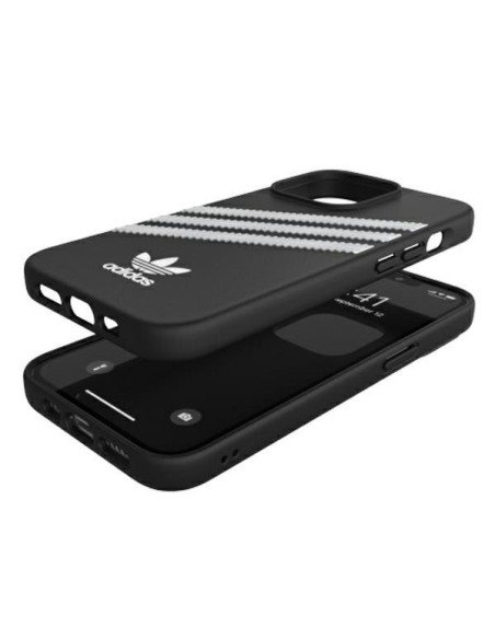 Adidas OR Molded Case PU skirtas iPhone 13 Pro / iPhone 13 - juodai baltas Adidas OR Molded Case PU skirtas iPhone 13 Pro / iPhone 13 - juodai baltas