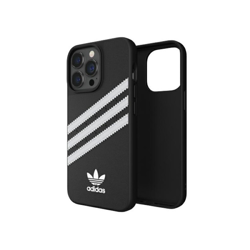 Adidas OR Molded Case PU skirtas iPhone 13 Pro / iPhone 13 - juodai baltas