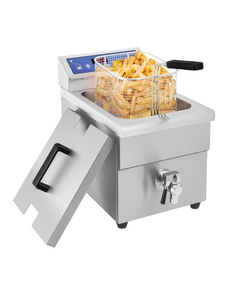 Indukcinė gruzdintuvė su čiaupu 230V Royal Catering 10L Indukcinė gruzdintuvė su čiaupu 230V Royal Catering 10L