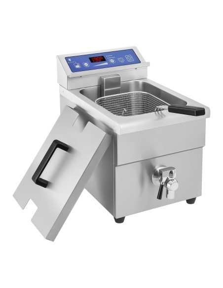 Indukcinė gruzdintuvė su čiaupu 230V Royal Catering 10L Indukcinė gruzdintuvė su čiaupu 230V Royal Catering 10L