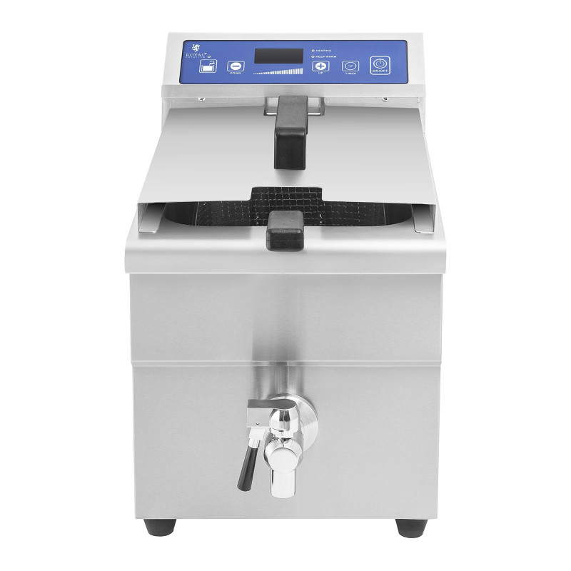 Indukcinė gruzdintuvė su čiaupu 230V Royal Catering 10L