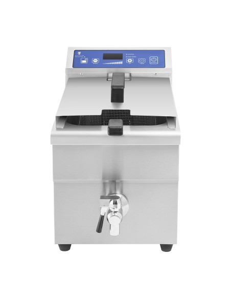 Indukcinė gruzdintuvė su čiaupu 230V Royal Catering 10L Indukcinė gruzdintuvė su čiaupu 230V Royal Catering 10L