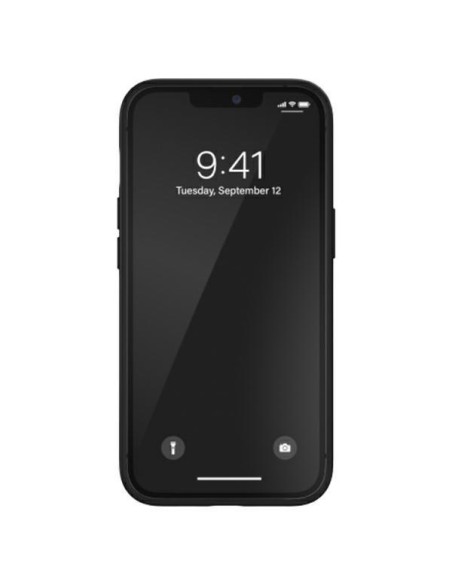 Adidas OR Molded Case PU, skirtas iPhone 13 Pro / iPhone 13 - balta ir juoda Adidas OR Molded Case PU, skirtas iPhone 13 Pro / iPhone 13 - balta ir juoda