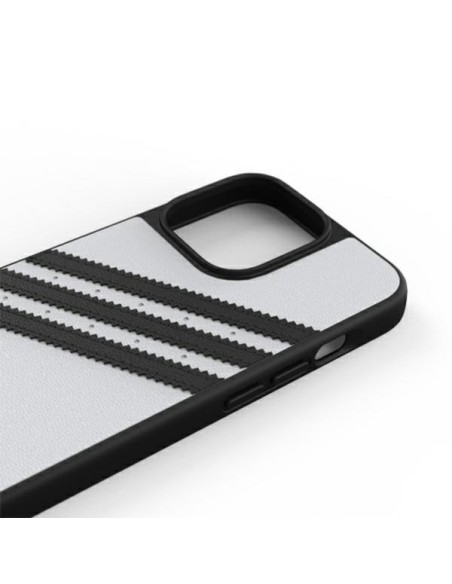 Adidas OR Molded Case PU, skirtas iPhone 13 Pro / iPhone 13 - balta ir juoda Adidas OR Molded Case PU, skirtas iPhone 13 Pro / iPhone 13 - balta ir juoda