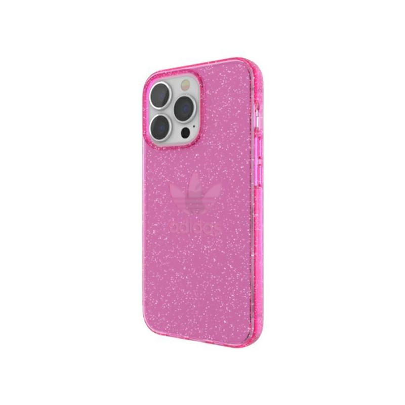Adidas OR Protective Clear Case Glitter dėklas skirtas iPhone 13 Pro / iPhone 13 - rožinis
