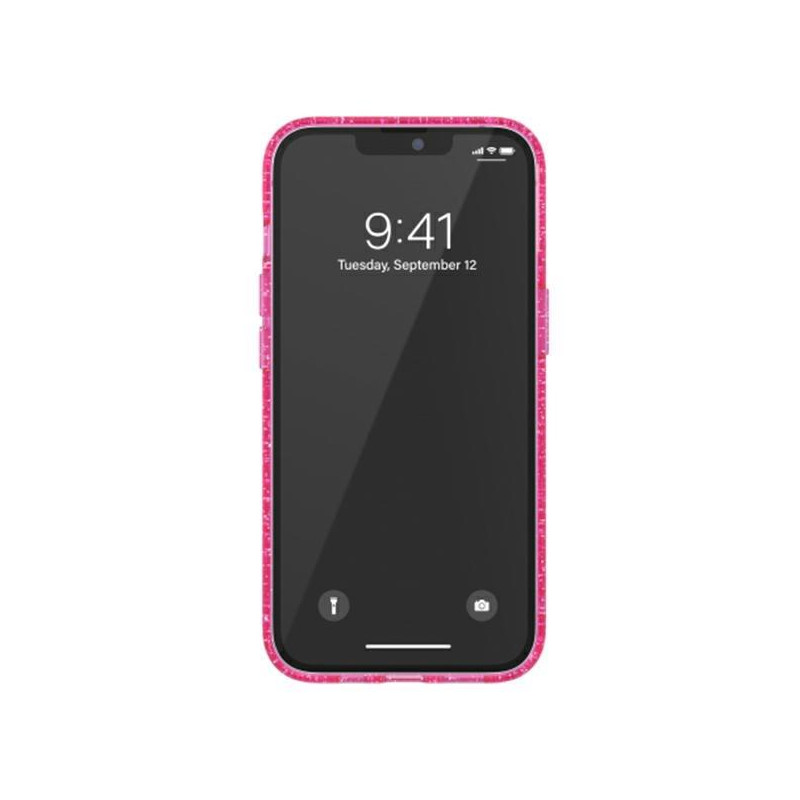 Adidas OR Protective Clear Case Glitter dėklas skirtas iPhone 13 Pro / iPhone 13 - rožinis