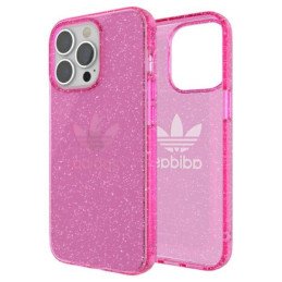 Adidas OR Protective Clear Case Glitter dėklas skirtas iPhone 13 Pro / iPhone 13 - rožinis