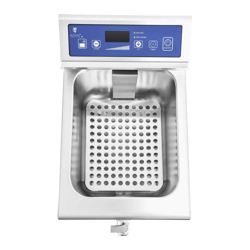 Indukcinė gruzdintuvė su čiaupu 230V Royal Catering 10L
