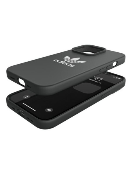 Adidas OR silikoninis dėklas iPhone 13 Pro / iPhone 13 - juodas Adidas OR silikoninis dėklas iPhone 13 Pro / iPhone 13 - juodas