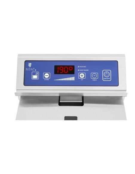 Indukcinė gruzdintuvė su čiaupu 230V Royal Catering 10L Indukcinė gruzdintuvė su čiaupu 230V Royal Catering 10L