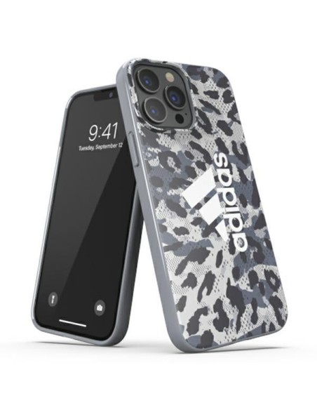 Adidas OR SnapCase Leopard dėklas iPhone 13 Pro Max - pilkas Adidas OR SnapCase Leopard dėklas iPhone 13 Pro Max - pilkas