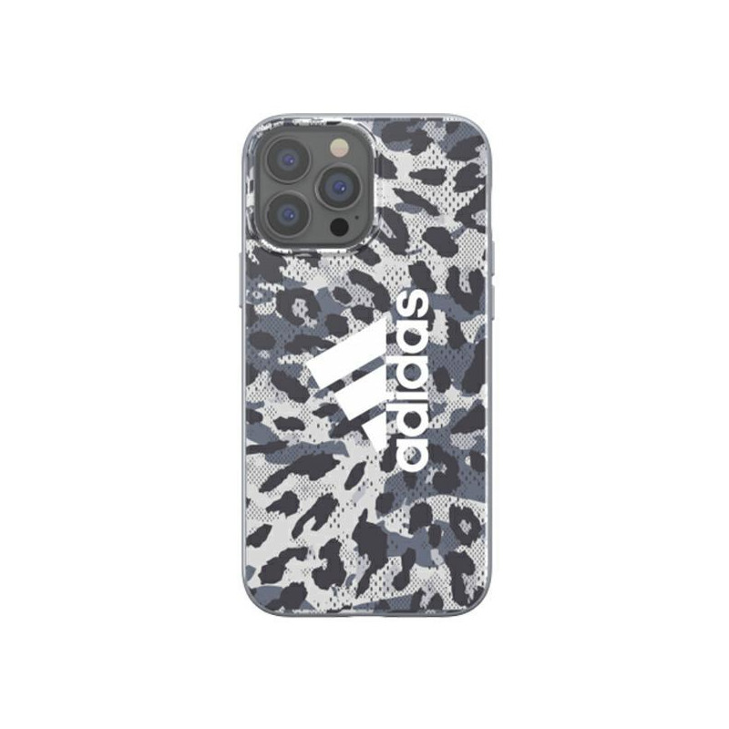 Adidas OR SnapCase Leopard dėklas iPhone 13 Pro Max - pilkas