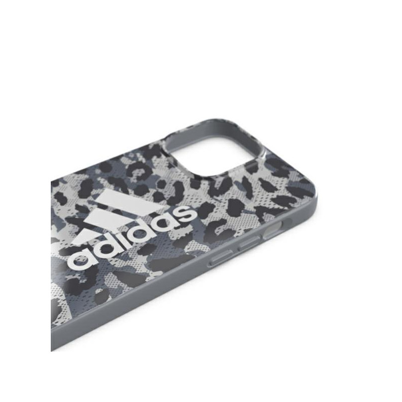 Adidas OR SnapCase Leopard dėklas iPhone 13 Pro Max - pilkas