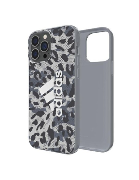 Adidas OR SnapCase Leopard dėklas iPhone 13 Pro Max - pilkas Adidas OR SnapCase Leopard dėklas iPhone 13 Pro Max - pilkas