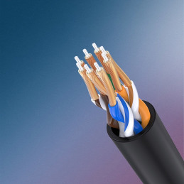Patchcord kabelio tinklo kabelis Ethernet RJ45 Cat 6A UTP 1000Mbps 5m