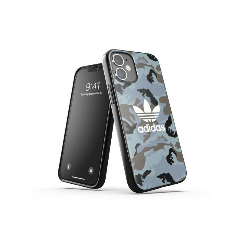 Adidas OR SnapCase Camo dėklas iPhone 12 mini - mėlynos ir juodos spalvos