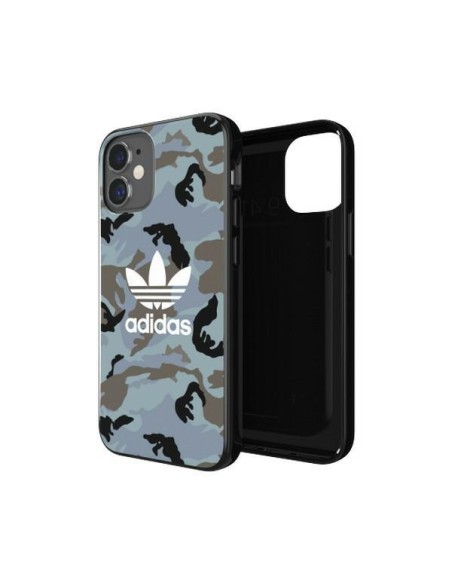 Adidas OR SnapCase Camo dėklas iPhone 12 mini - mėlynos ir juodos spalvos Adidas OR SnapCase Camo dėklas iPhone 12 mini - mėlynos ir juodos spalvos