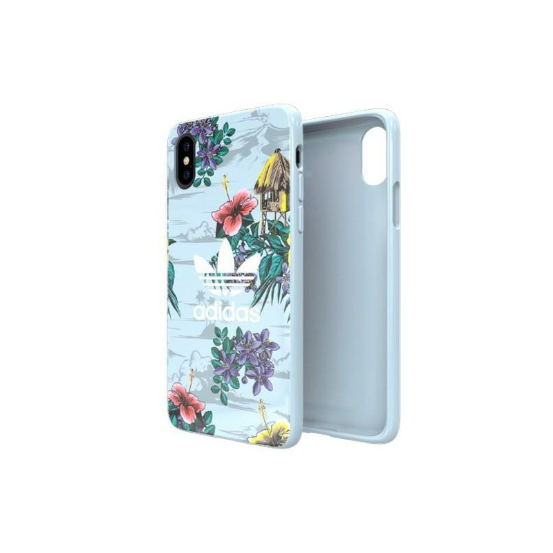 Adidas OR SnapCase Floral dėklas iPhone X / Xs - pilkas Adidas OR SnapCase Floral dėklas iPhone X / Xs - pilkas
