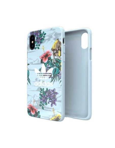 Adidas OR SnapCase Floral dėklas iPhone X / Xs - pilkas Adidas OR SnapCase Floral dėklas iPhone X / Xs - pilkas