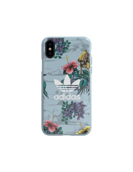 Adidas OR SnapCase Floral dėklas iPhone X / Xs - pilkas Adidas OR SnapCase Floral dėklas iPhone X / Xs - pilkas