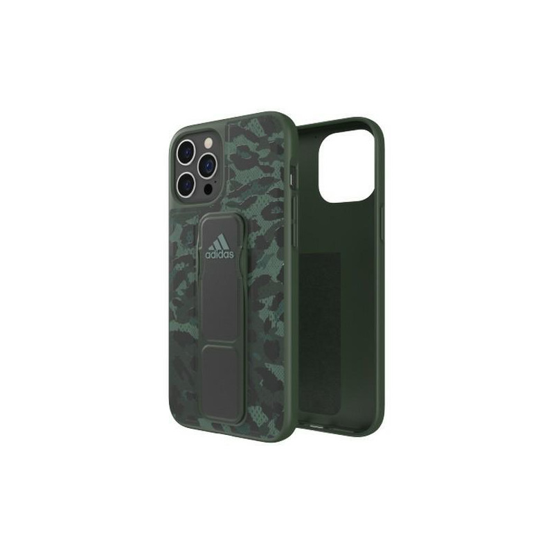 Adidas SP Grip Case Leopard dėklas skirtas iPhone 12 Pro Max - žalias