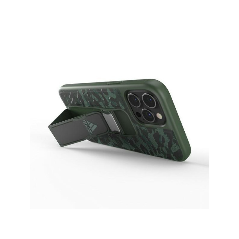 Adidas SP Grip Case Leopard dėklas skirtas iPhone 12 Pro Max - žalias