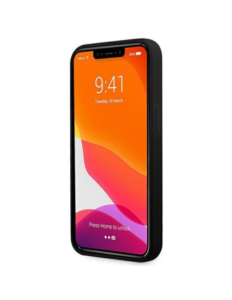 Guess Silicone 4G Logo dėklas, skirtas iPhone 13 Pro / iPhone 13 - juodas Guess Silicone 4G Logo dėklas, skirtas iPhone 13 Pro / iPhone 13 - juodas