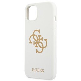 Guess Silicone 4G Logo dėklas iPhone 13 mini - baltas