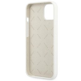 Guess Silicone 4G Logo dėklas iPhone 13 mini - baltas