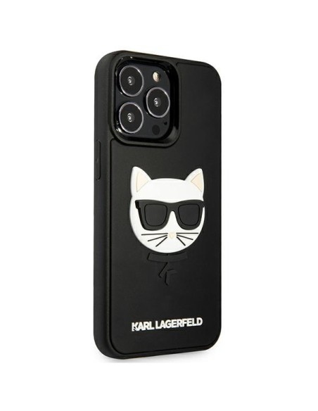 Karl Lagerfeld 3D guminis Choupette dėklas, skirtas iPhone 13 Pro / iPhone 13 – juodas Karl Lagerfeld 3D guminis Choupette dėklas, skirtas iPhone 13 Pro / iPhone 13 – juodas