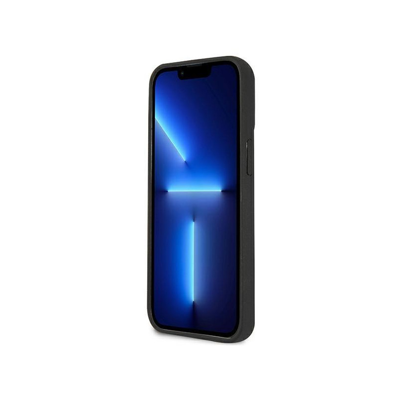 Karl Lagerfeld 3D guminis Choupette dėklas, skirtas iPhone 13 Pro / iPhone 13 – juodas