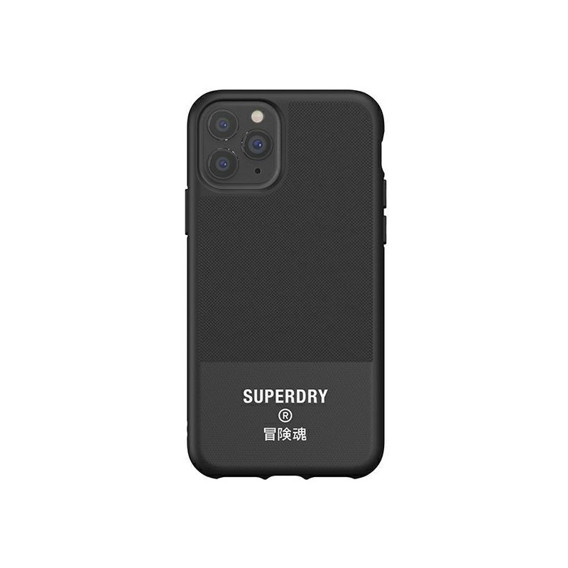 SuperDry Molded Canvas dėklas, skirtas iPhone 11 Pro - juodas