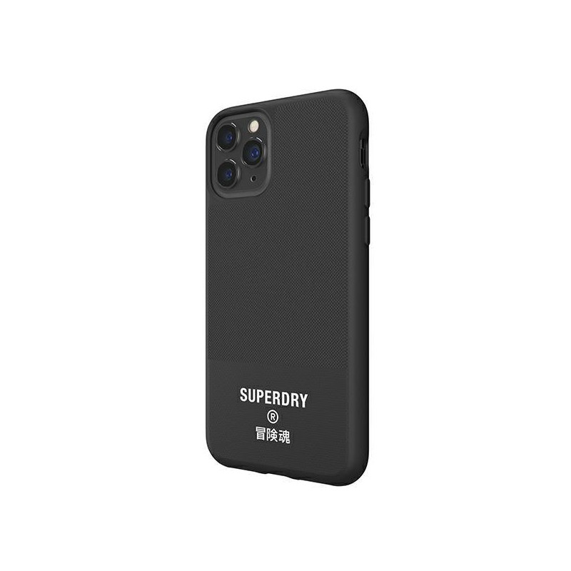 SuperDry Molded Canvas dėklas, skirtas iPhone 11 Pro - juodas