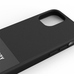 SuperDry Molded Canvas dėklas iPhone 12 mini - juodas