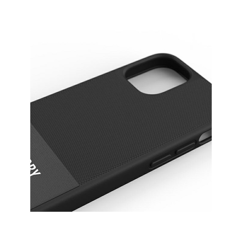 SuperDry Molded Canvas dėklas iPhone 12 mini - juodas