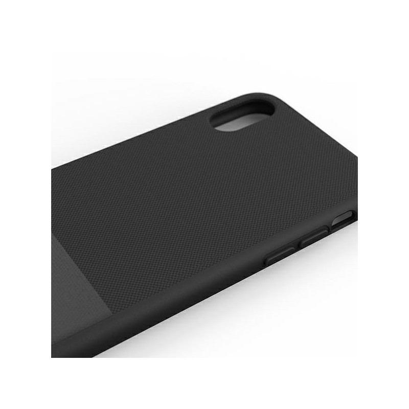 SuperDry Molded Canvas dėklas, skirtas iPhone X / Xs - juodas