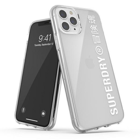 SuperDry Snap dėklas, skirtas iPhone 11 Pro Max - baltas SuperDry Snap dėklas, skirtas iPhone 11 Pro Max - baltas
