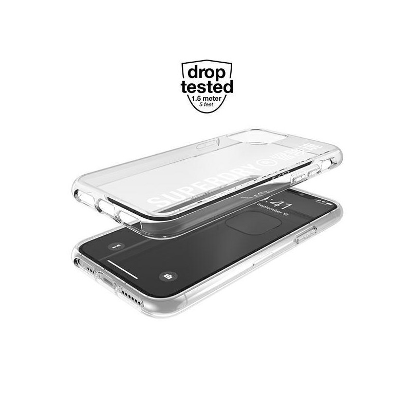 SuperDry Snap dėklas, skirtas iPhone 11 Pro Max - baltas
