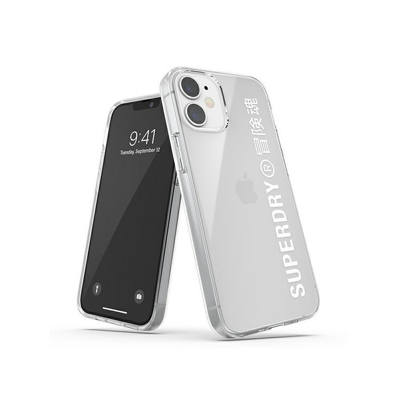 SuperDry Snap dėklas iPhone 12 mini - baltas