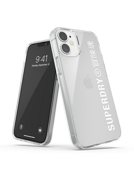 SuperDry Snap dėklas iPhone 12 mini - baltas SuperDry Snap dėklas iPhone 12 mini - baltas